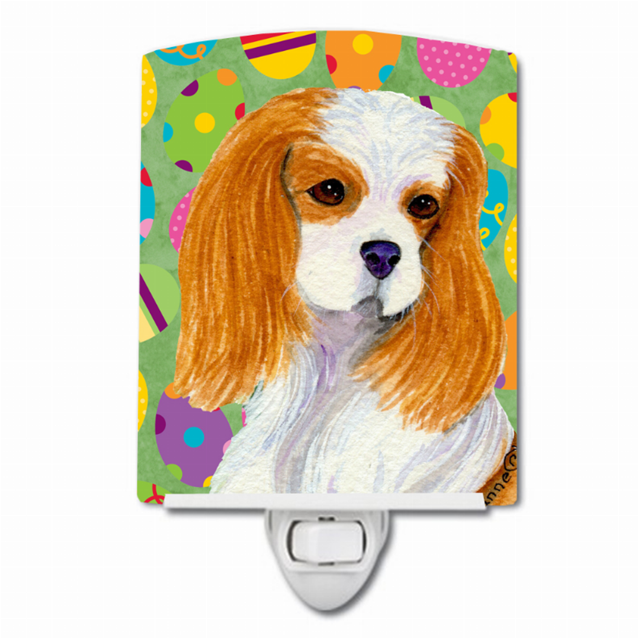 Easter Eggtravaganza Dog Art Ceramic Night Light - S000213B001695P104069V000