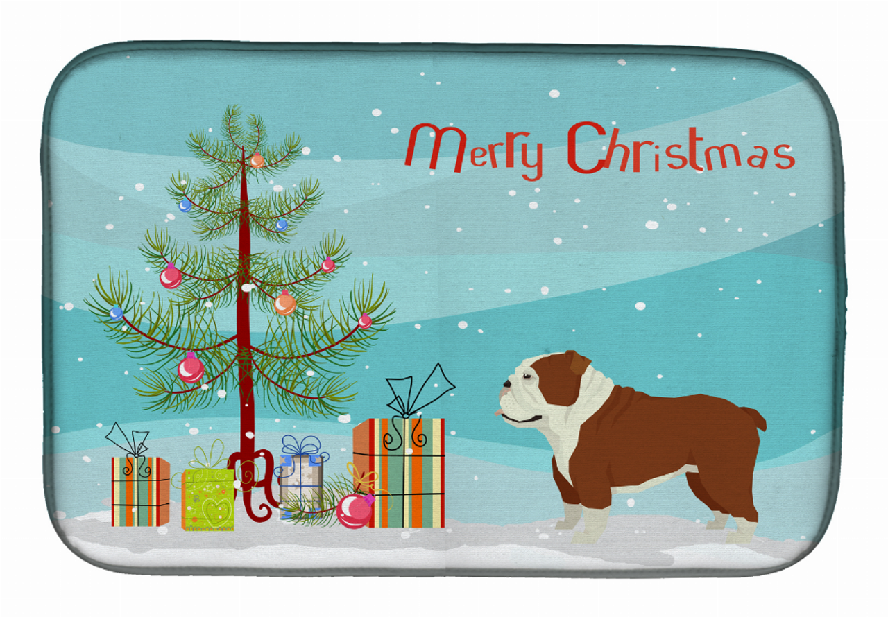 Dog Breed/Merry Christmas art Dish Drying Mat - CK3536DDM