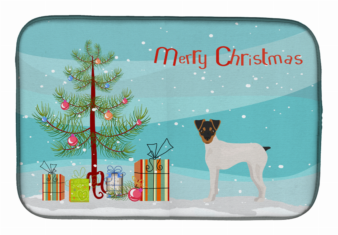 Dog Breed/Merry Christmas art Dish Drying Mat - CK3464DDM