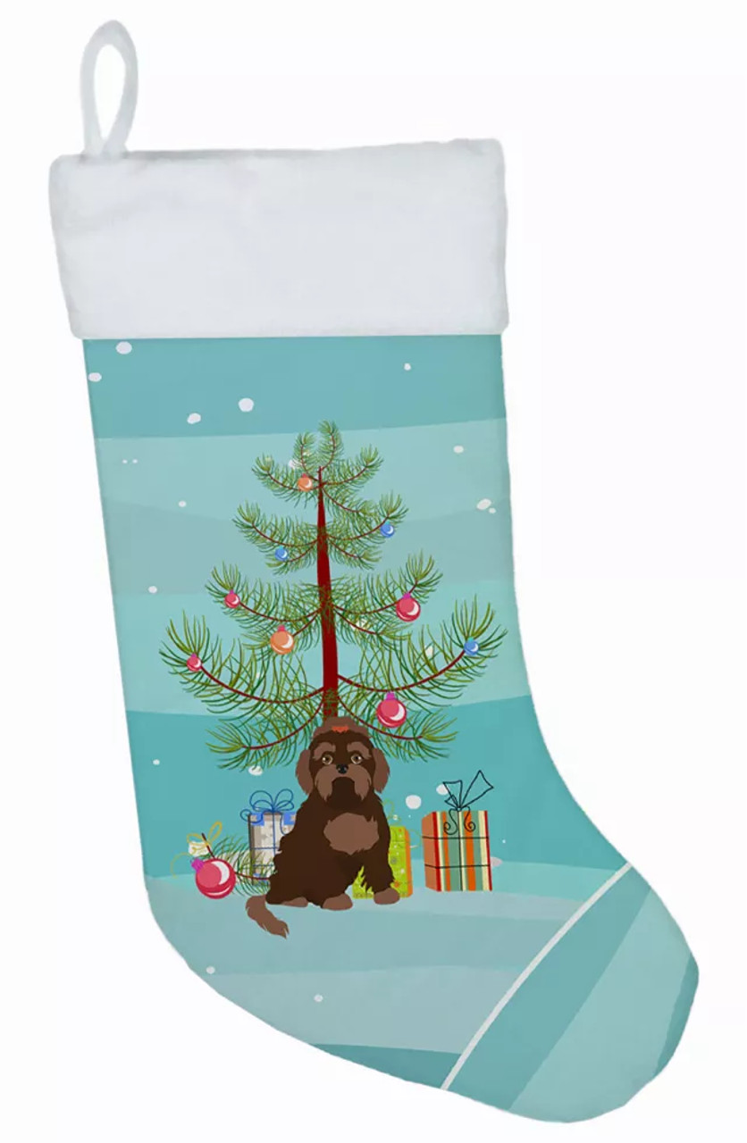 Christmas Tree and Dog on Christmas Stocking - S000213B001695P002193V033