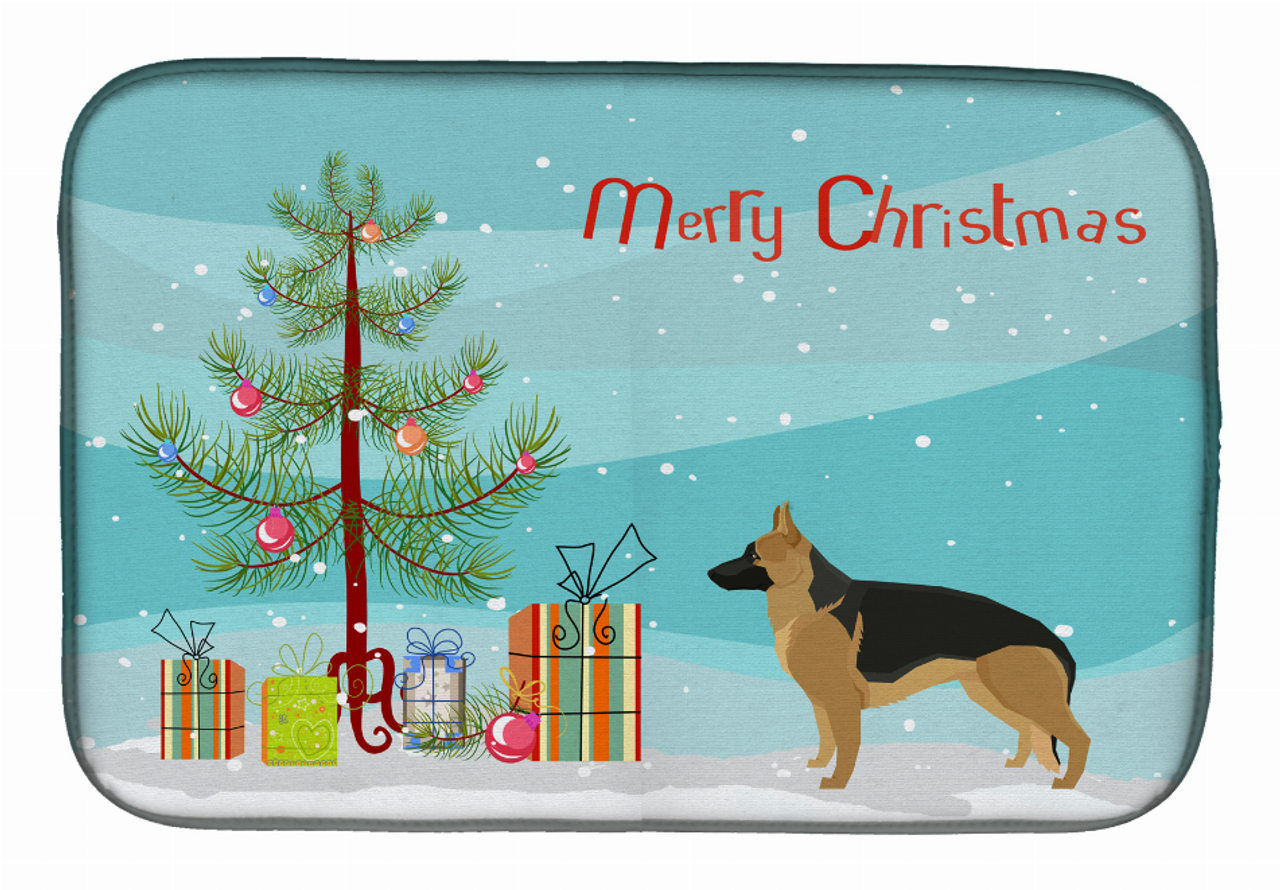 Dog Breed/Merry Christmas art Dish Drying Mat - S000213B001695P000462V000
