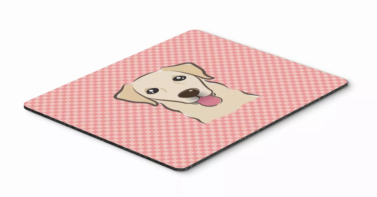 Checkerboard Design with Dog Mouse Pad, Hot Pad or Trivet - S000213B001695P044257V000