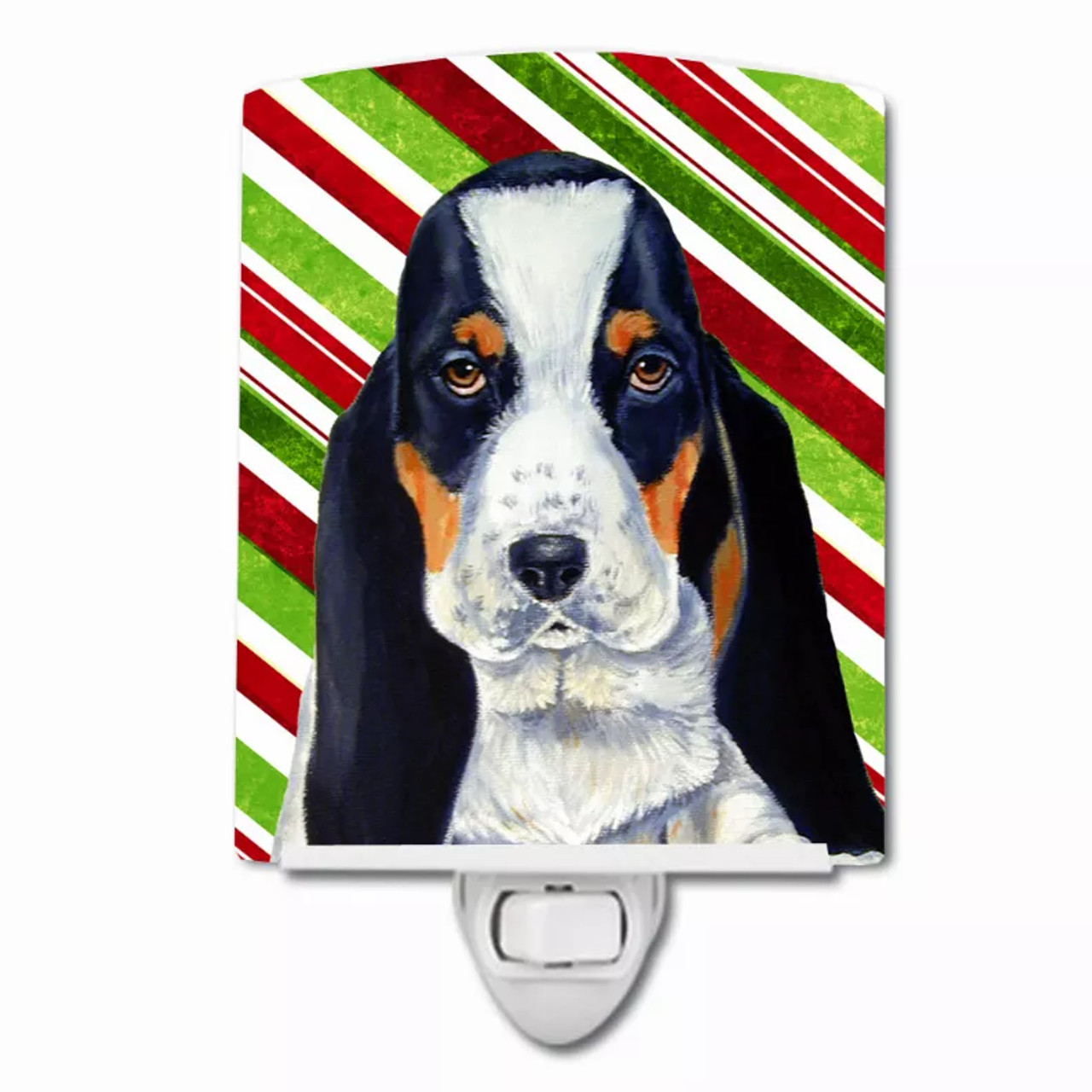 Candy Corn Halloween Dog Art Portrait Ceramic Night Light - S000213B001695P102751V000