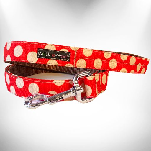 Polka Dot Dog - Tan Dots Leads - S002145B002497P000026V015