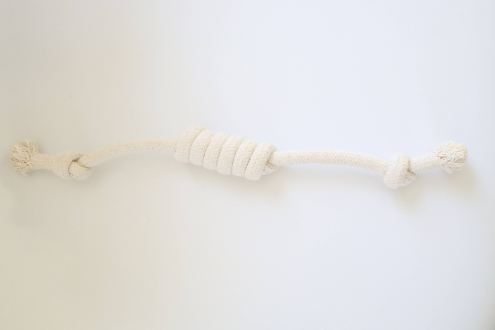 Handmade Sustainable Natural White Rope Dog Toy 4 PC - CSCORD239