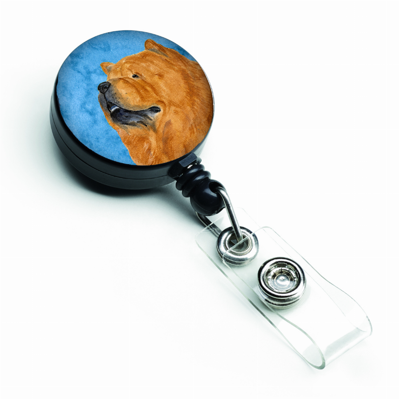 Dog Retractable Badge Reel - SS4778-BU-BR