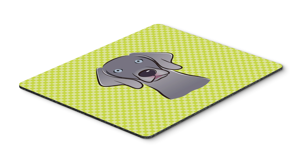 Checkerboard Design with Dog Mouse Pad, Hot Pad or Trivet - S000213B001695P044298V000