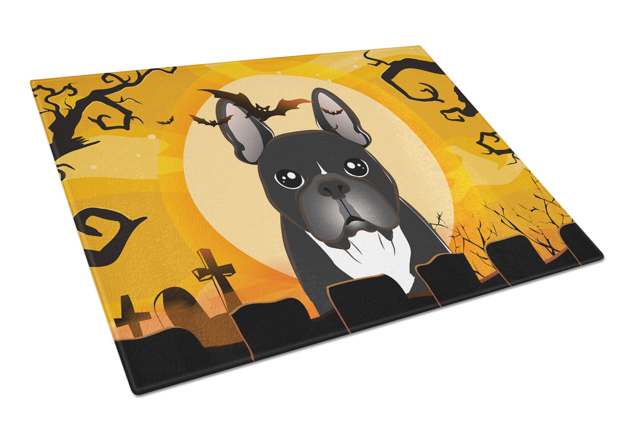 Halloween Dog Print Glass Cutting Board Large - S000213B001695P056867V019