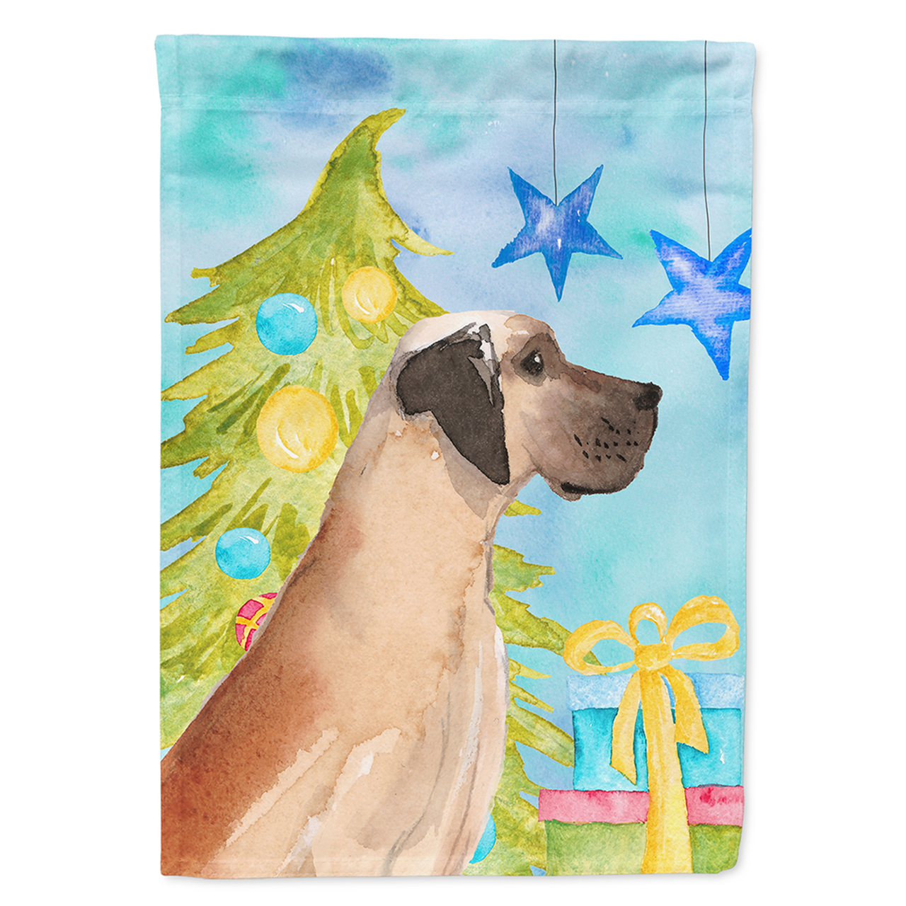 Christmas Dog Breed Themed Flag Canvas - BB9419CHF