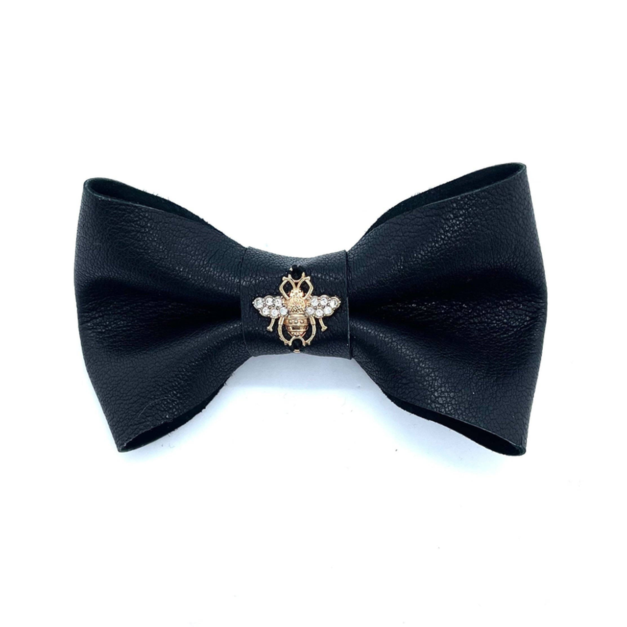 Raven dog bow tie