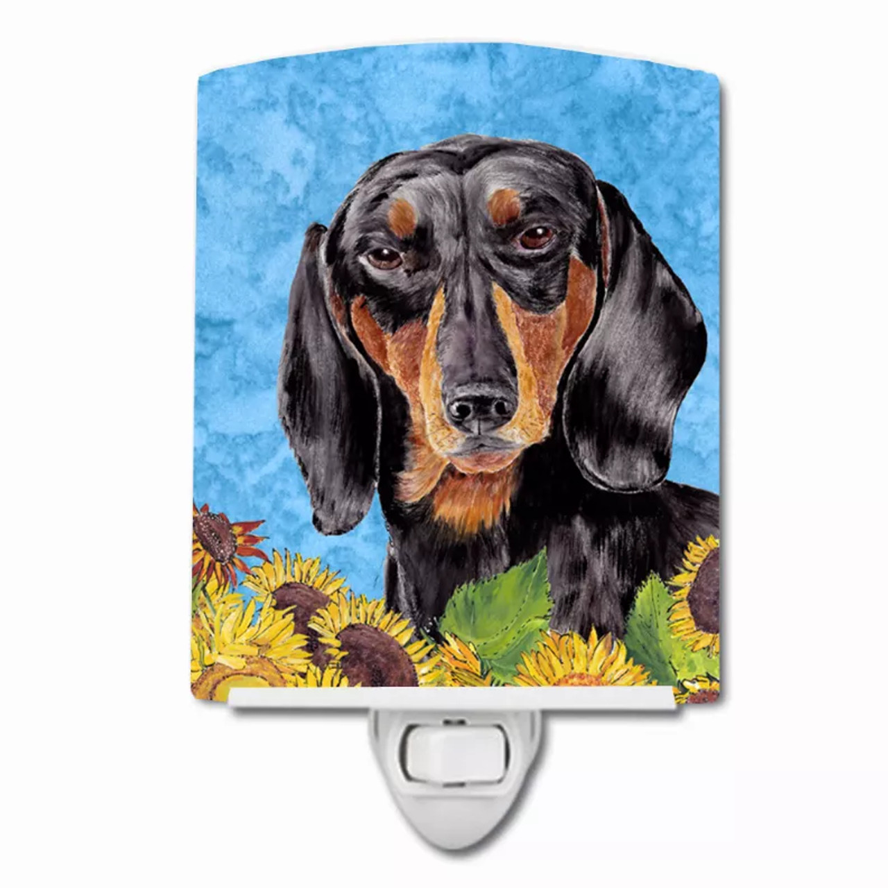 Dog In Summer Flowers Ceramic Night Light - S000213B001695P103169V000