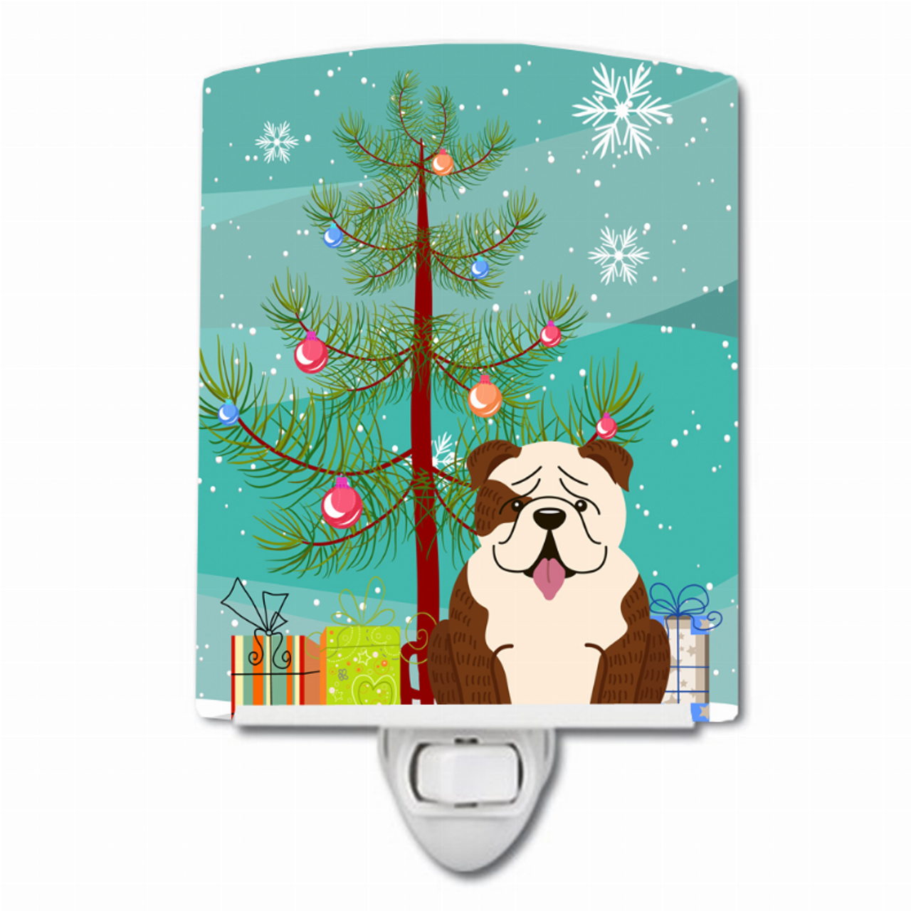 Christmas Tree and Dog Ceramic Night Light - BB4246CNL