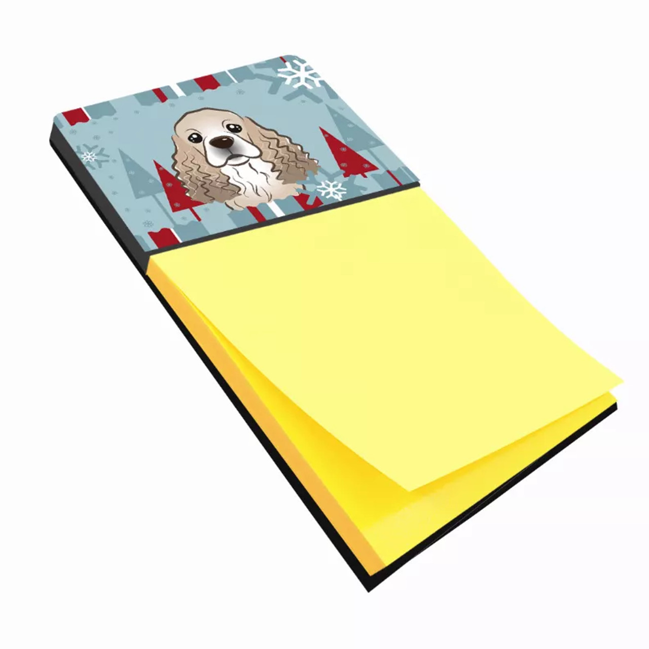 Seasonal Holiday Dog Art Sticky Note Holder - S000213B001695P056679V015