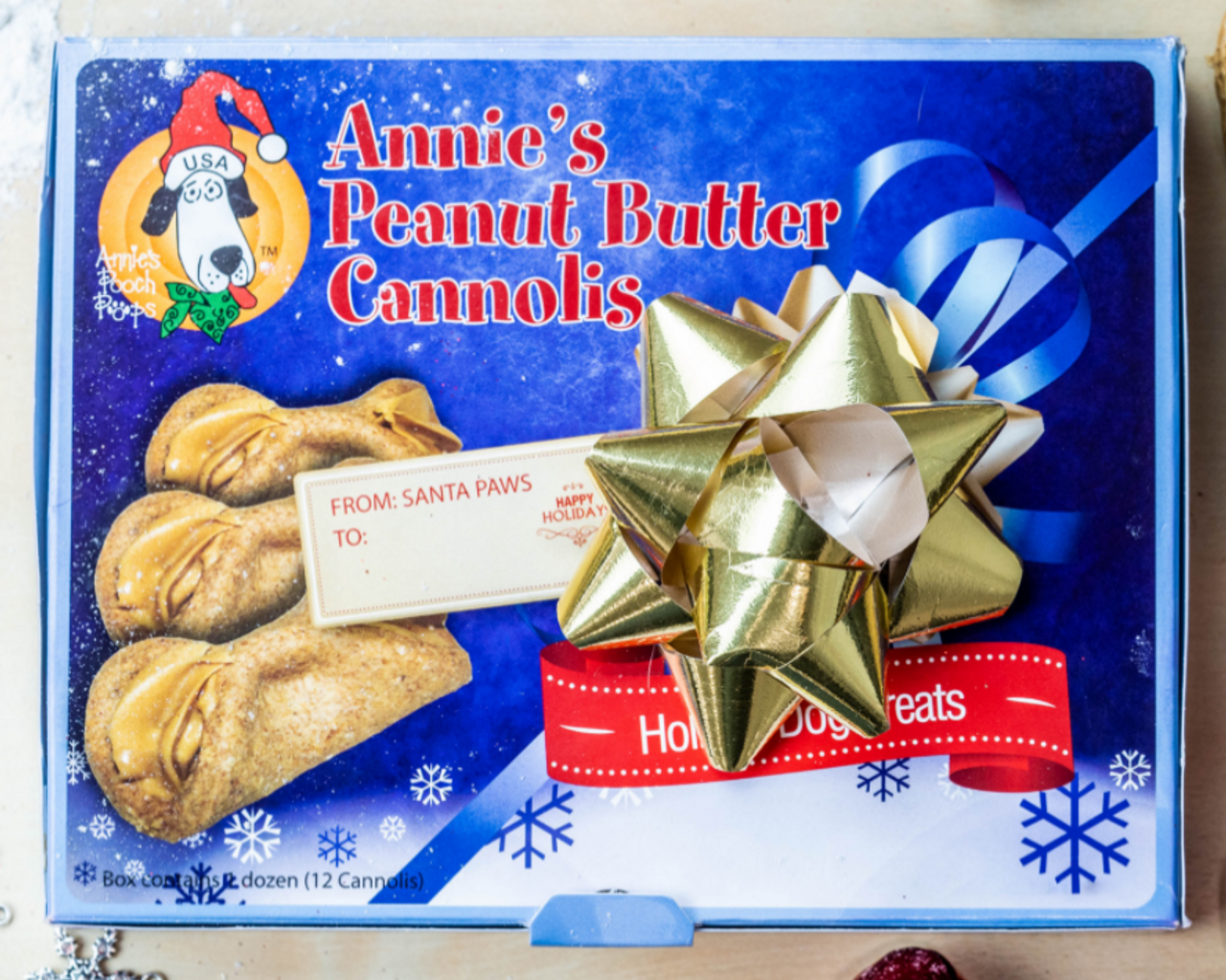 Annie's Holiday Peanut Butter Cannolis - One Dozen