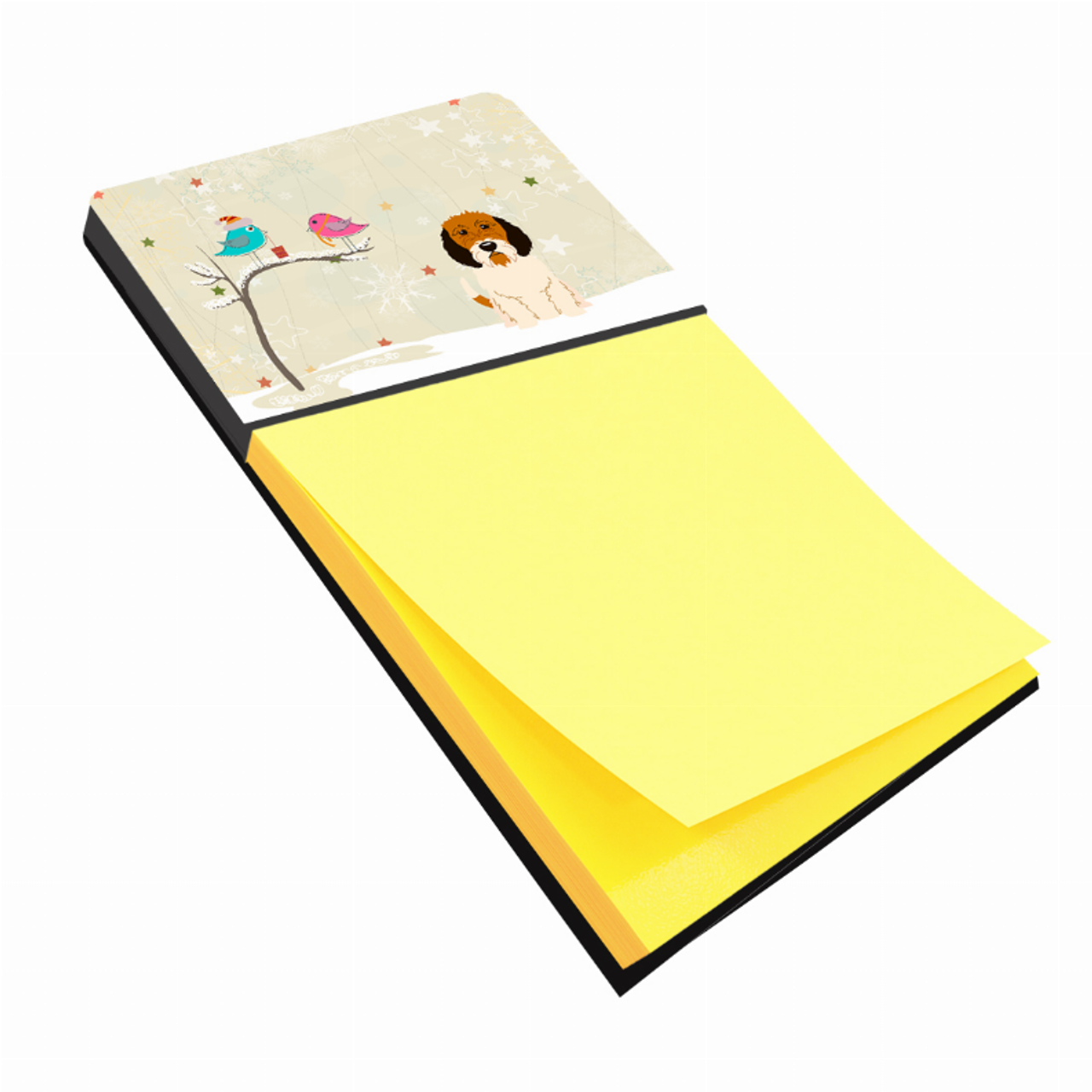 Seasonal Holiday Dog Art Sticky Note Holder - BB2551SN