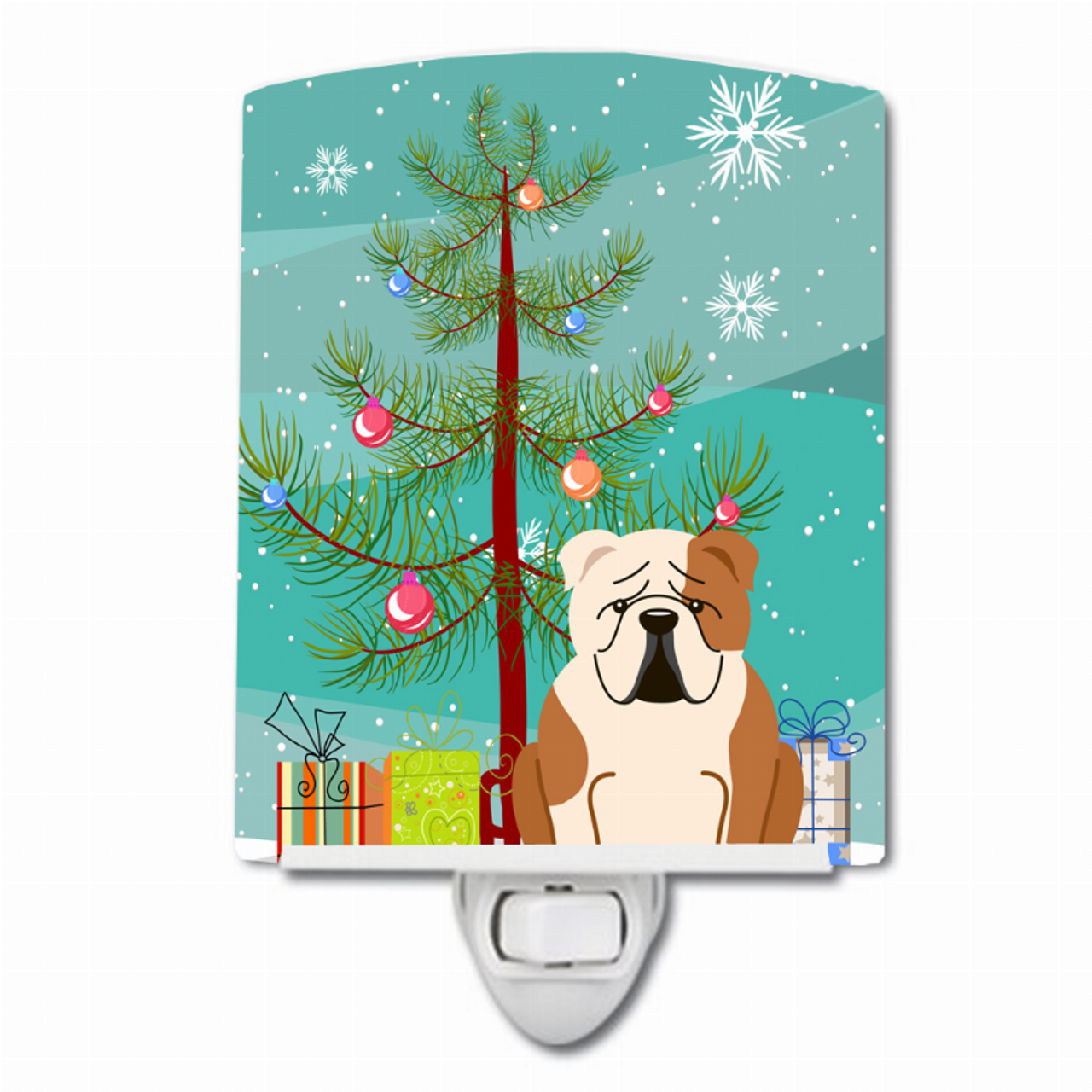 Christmas Tree and Dog Ceramic Night Light - BB4250CNL