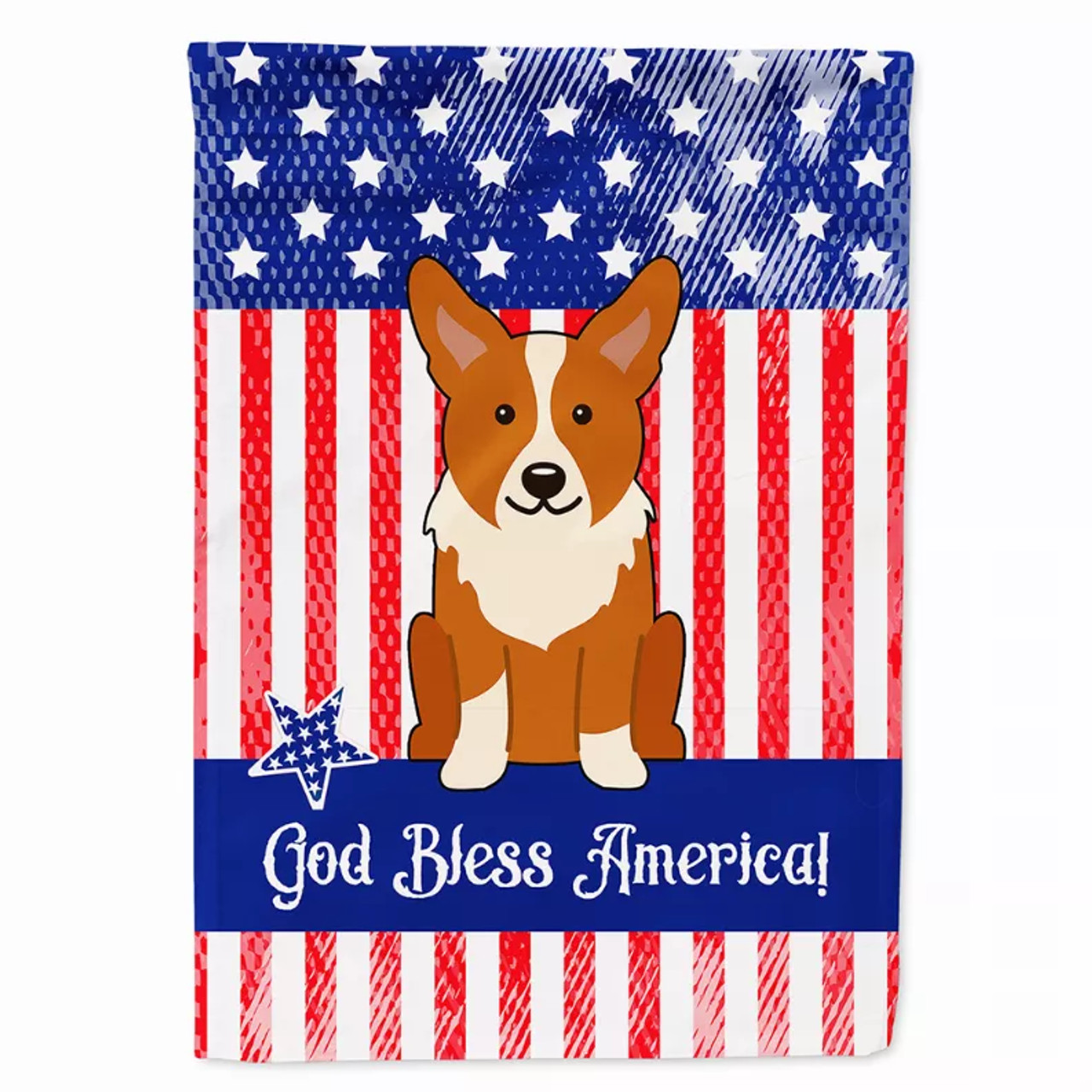 USA Patriotic Dog Breed Themed Flag Canvas - BB3095CHF