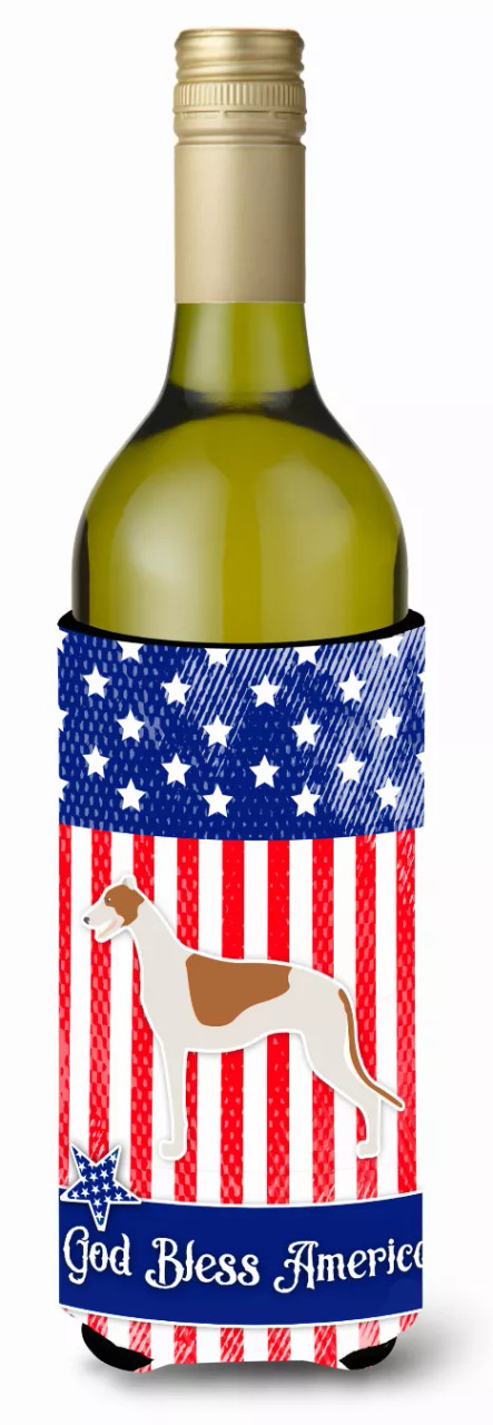 American Flag and Dog Wine Bottle Hugger - S000213B001695P072572V000