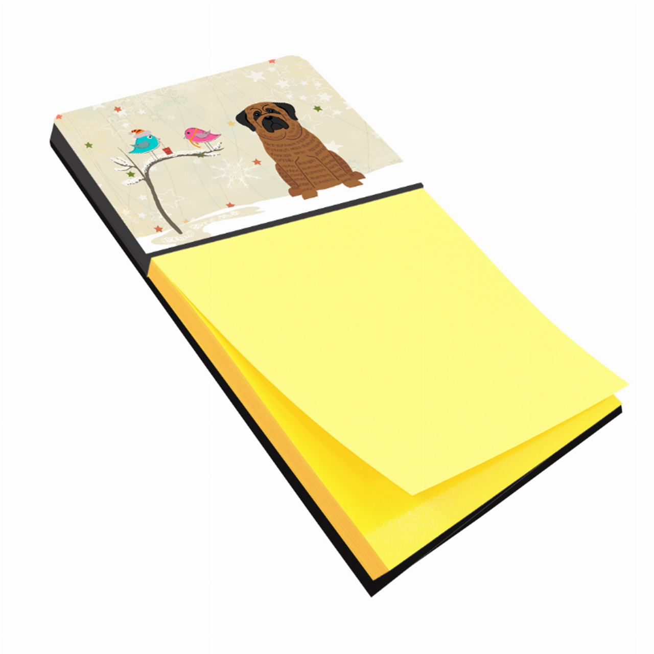 Seasonal Holiday Dog Art Sticky Note Holder - BB2487SN