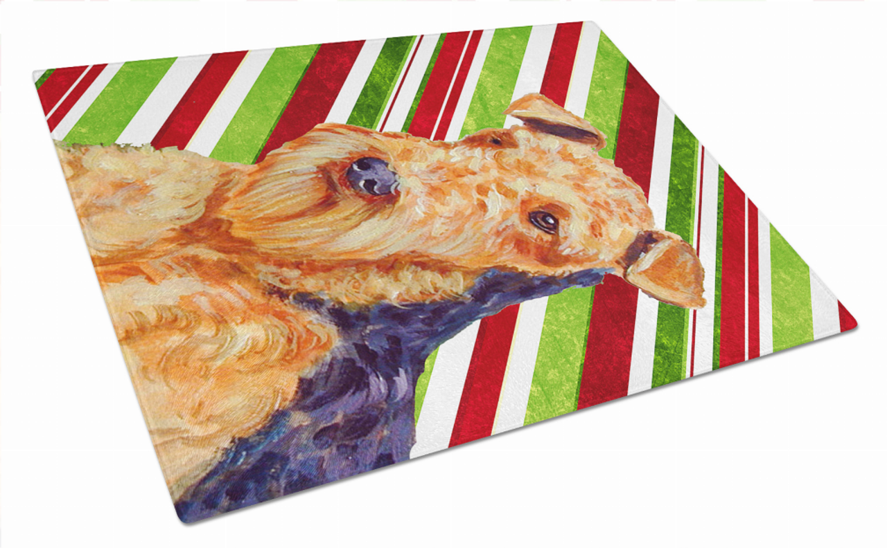 Christmas Design Dog Print Glass Cutting Board Large - LH9246LCB