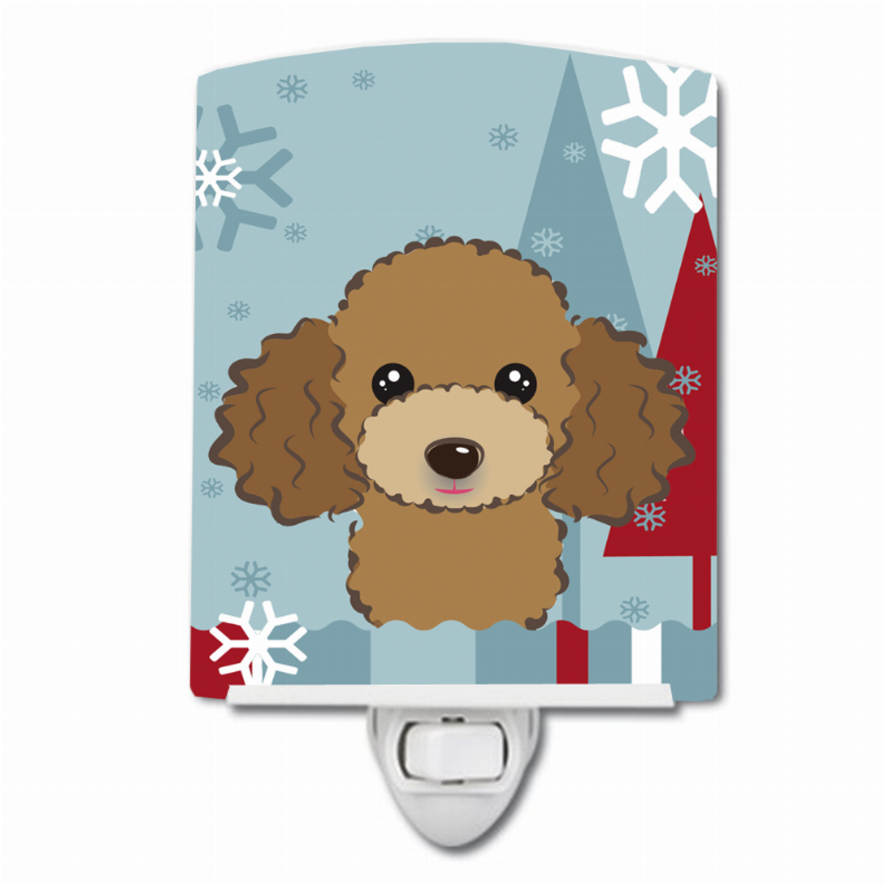 Winter Holiday Design with Dog Ceramic Night Light - S000213B001695P099145V000