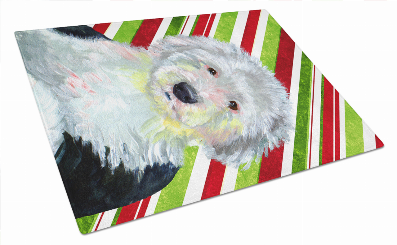 Christmas Design Dog Print Glass Cutting Board Large - LH9261LCB