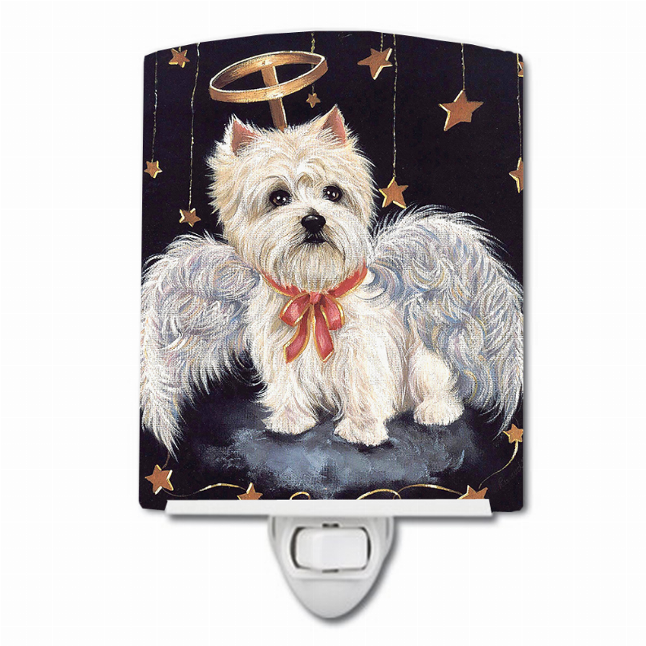 Christmas Dog Art Ceramic Night Light - S000213B001695P020825V024