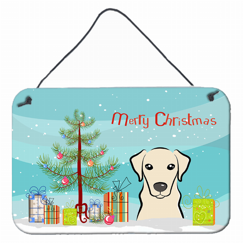 Christmas Tree and Dog Art Wall or Door Hanging Prints - S000213B001695P057975V000