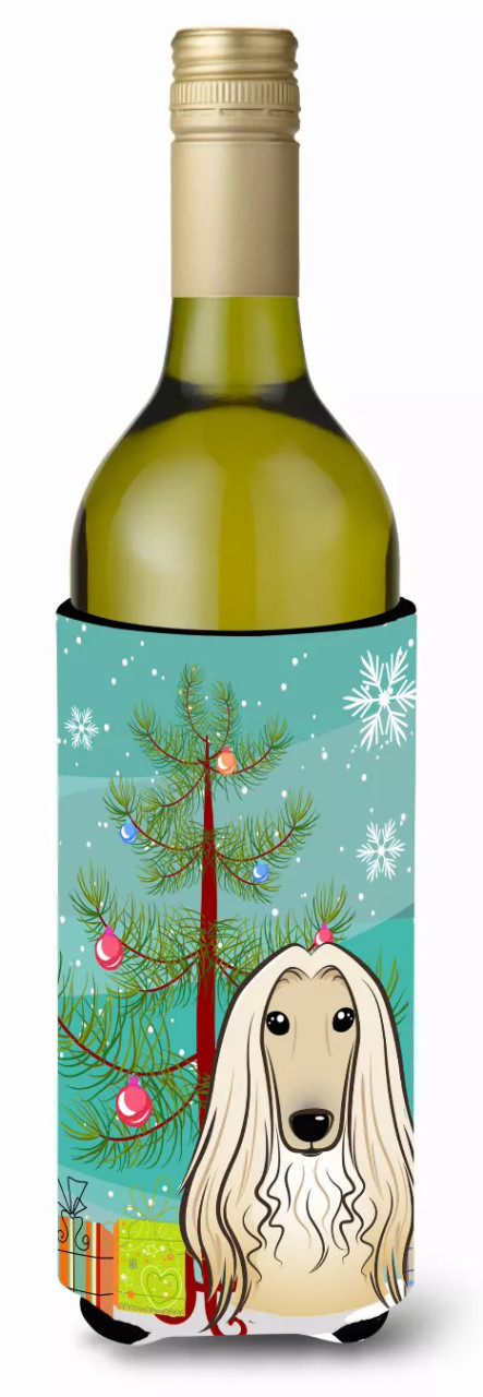 Christmas Tree and Dog Wine Bottle Hugger - S000213B001695P056220V000