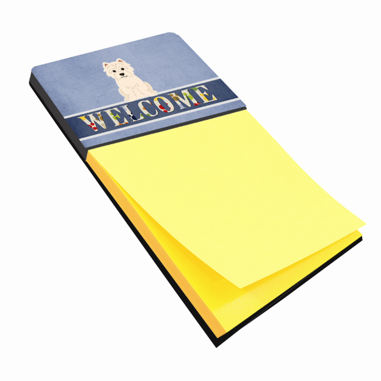 Welcome Design with Dog Sticky Note Holder - BB5623SN
