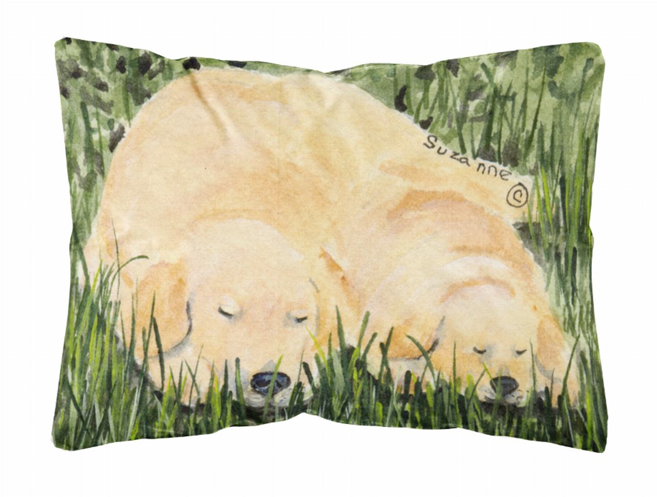 Dog Portrait/Landscape Painting Fabric Decorative Pillow - SS8838PW1216
