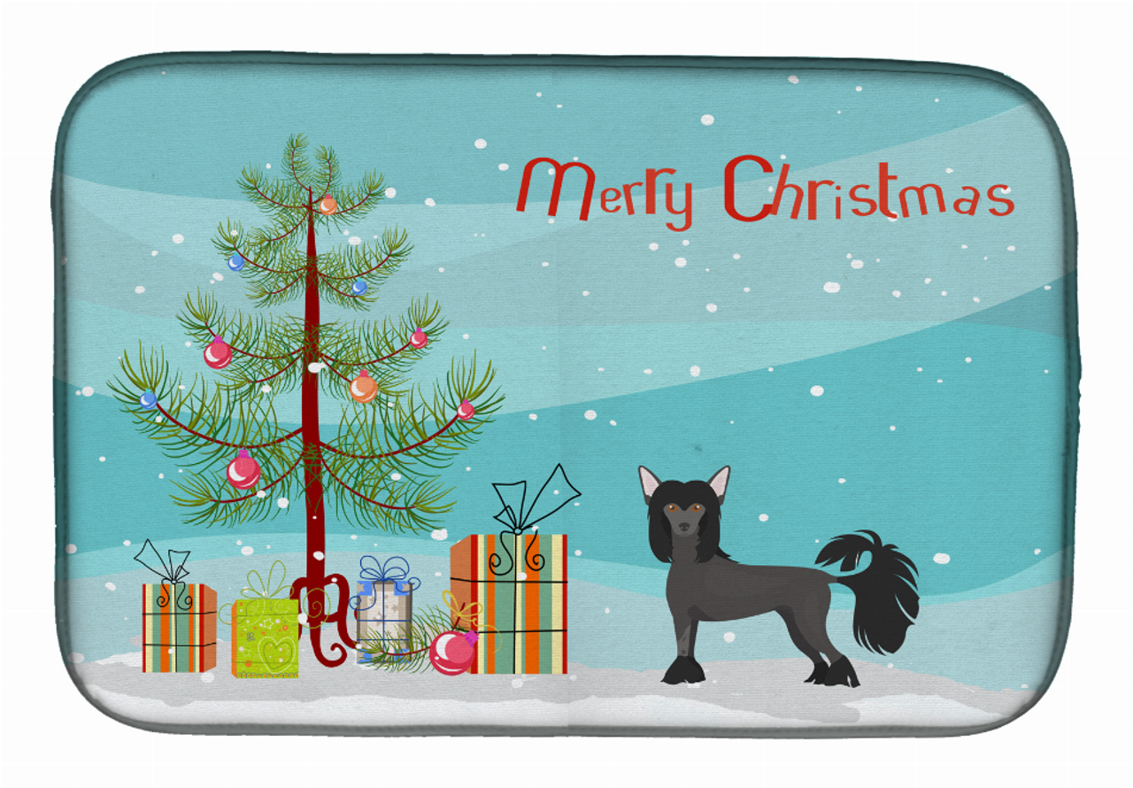 Dog Breed/Merry Christmas art Dish Drying Mat - CK3447DDM