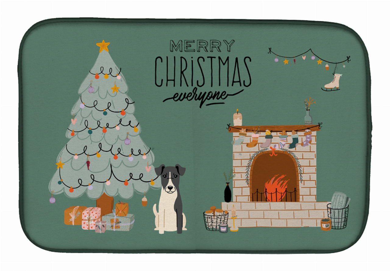 Dog Christmas Everyone Dish Drying Mat - S000213B001695P020167V020