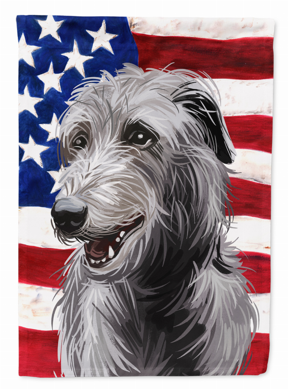 American Flag with Dog Artwork Flag Garden Size - CK6695GF