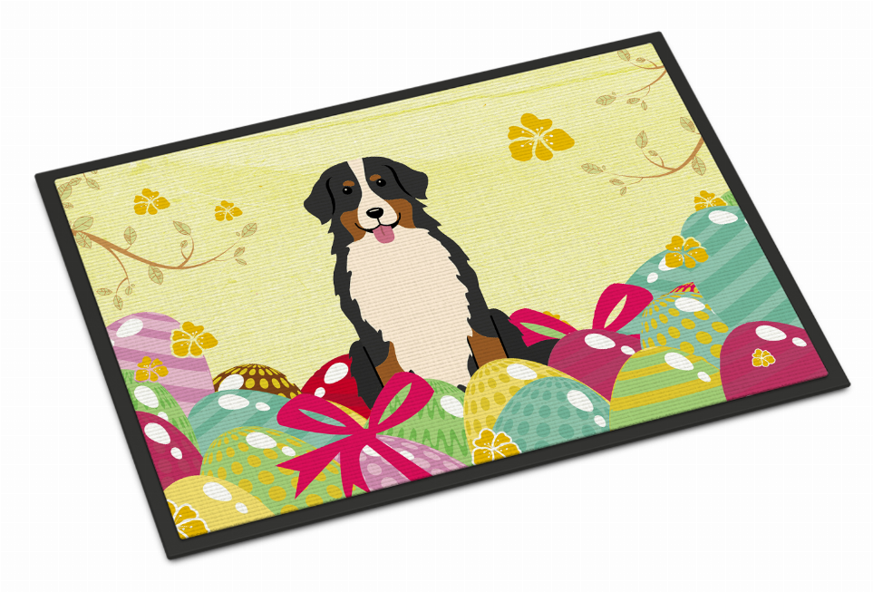 Easter Eggs Dog Art Indoor or Outdoor Mat - S000213B001695P083766V004