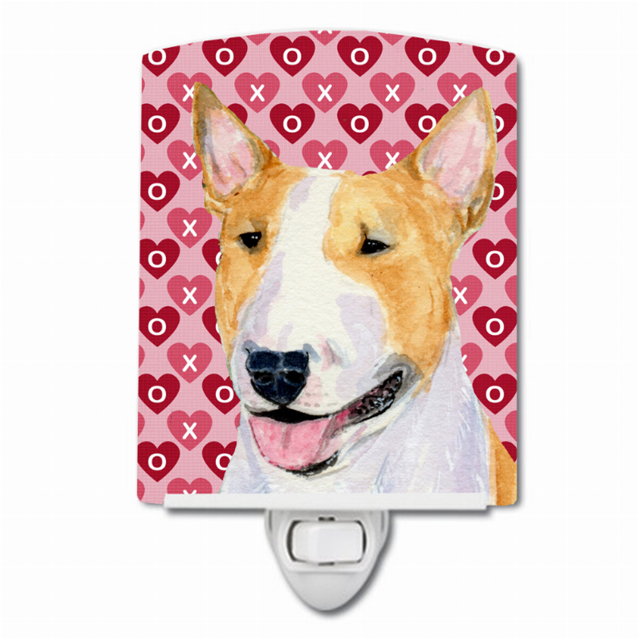 Hearts Love and Valentine's Day Dog Art Ceramic Night Light - SS4496CNL