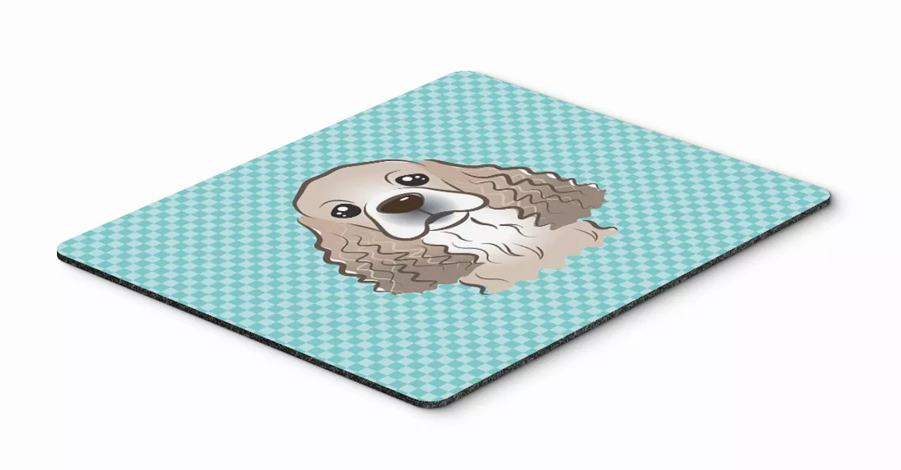 Checkerboard Design with Dog Mouse Pad, Hot Pad or Trivet - S000213B001695P044159V000