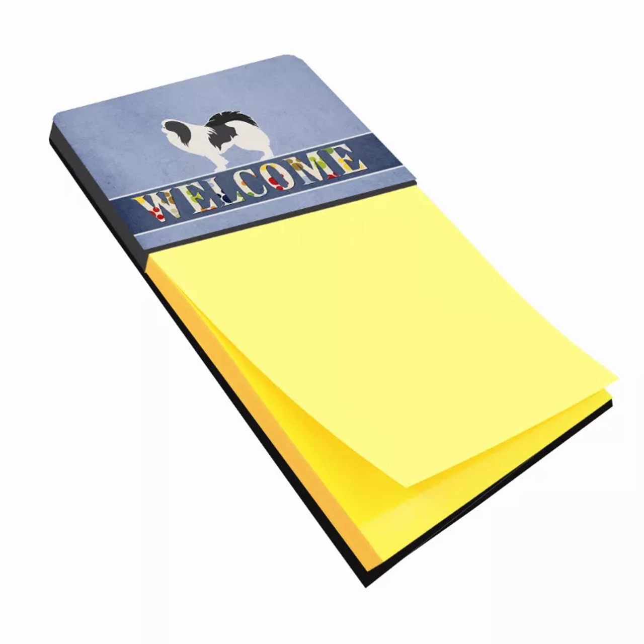Welcome Design with Dog Sticky Note Holder - S000213B001695P080079V000