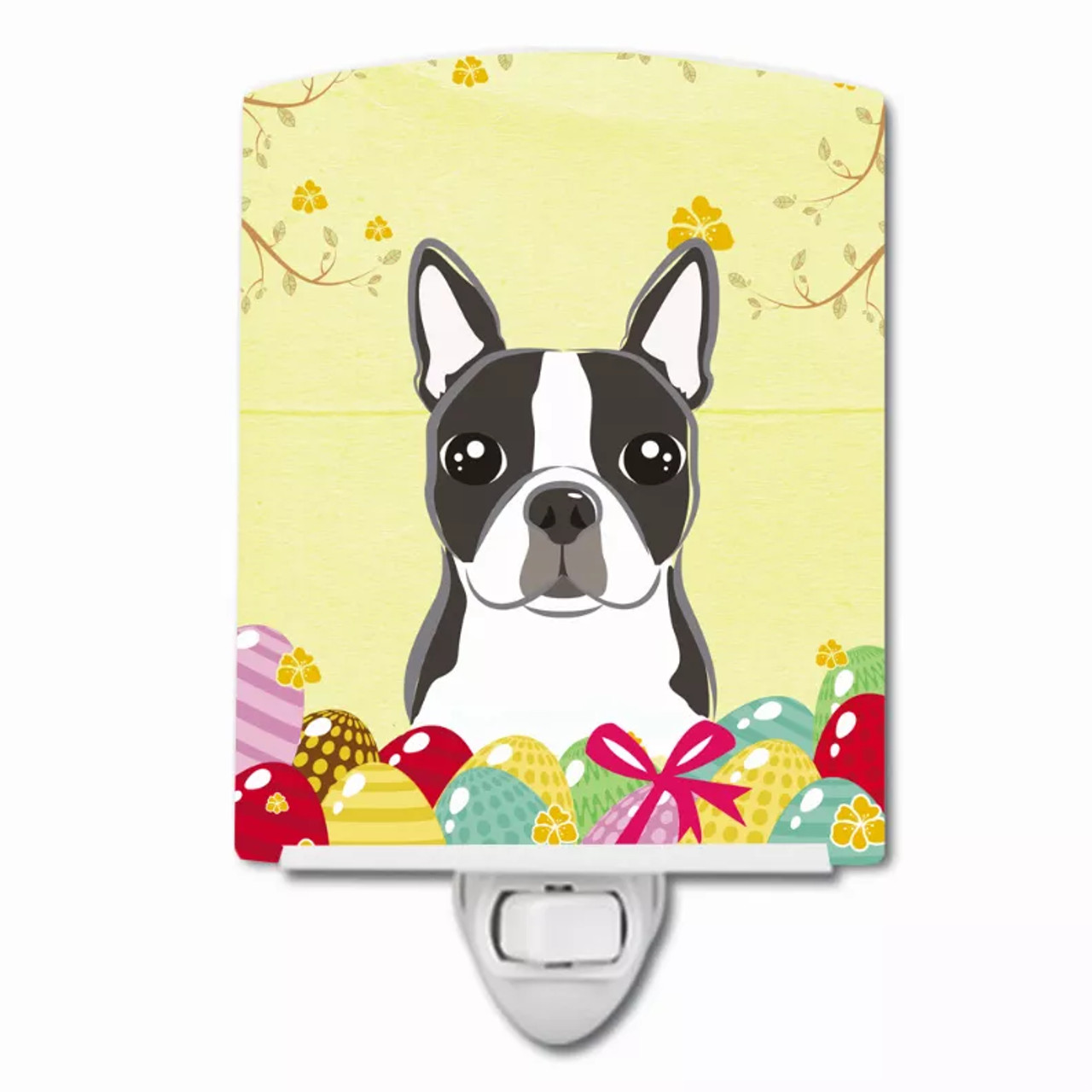 Easter Egg Hunt Design with Dog Ceramic Night Light - S000213B001695P099216V000
