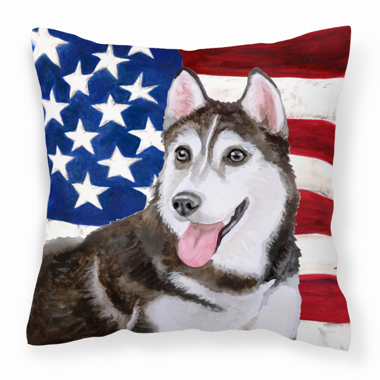 USA Design with Dog Fabric Decorative Pillow - S000213B001695P113837V000