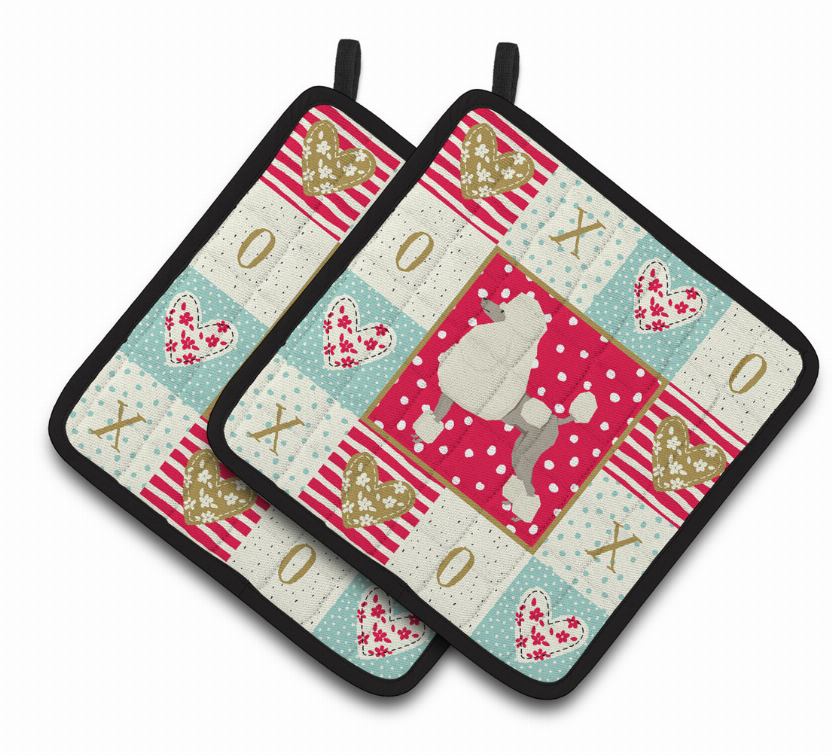 Dog XOXO Pair of Pot Holders - CK5946PTHD