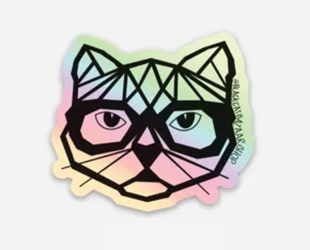 Holographic Cat Sticker - 149902867