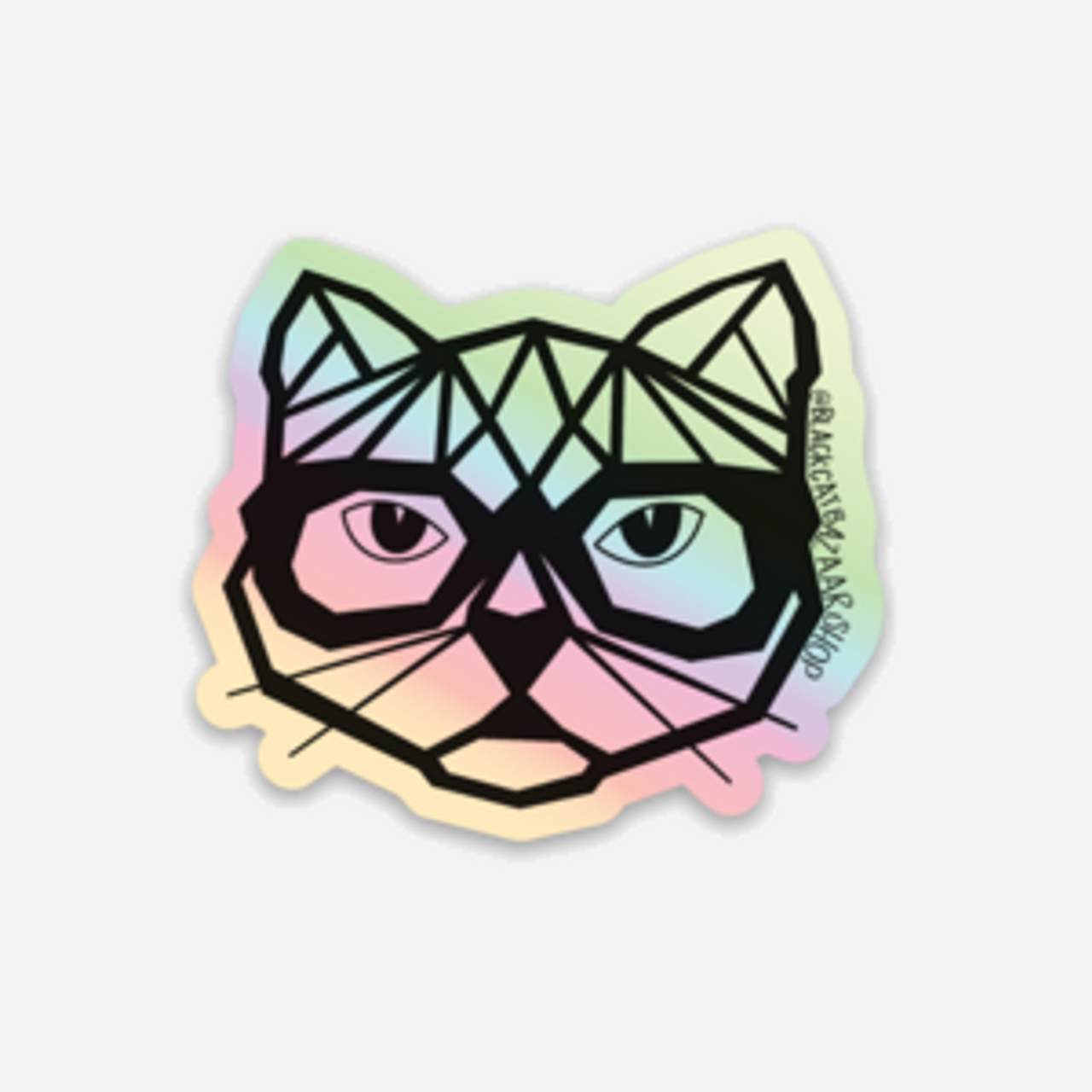 Holographic Cat Sticker - 149902871