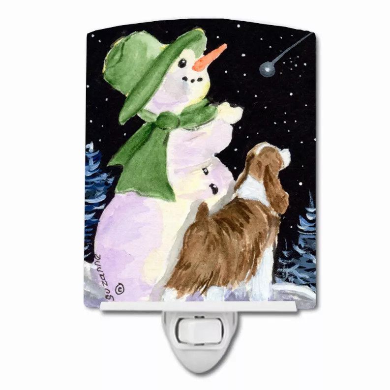 Christmas Dog Ceramic Night Light - S000213B001695P104169V000