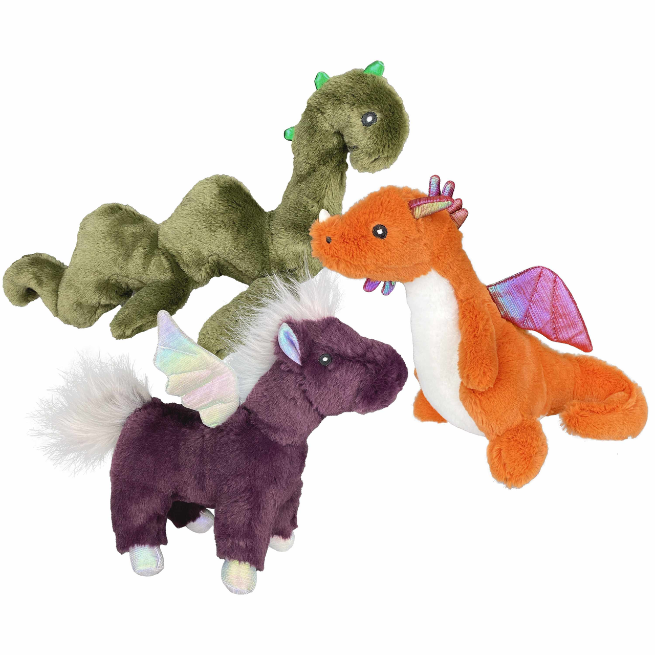 Multipet Mythical Creatures Plush Dog Toy Assorted Animals - MU57347