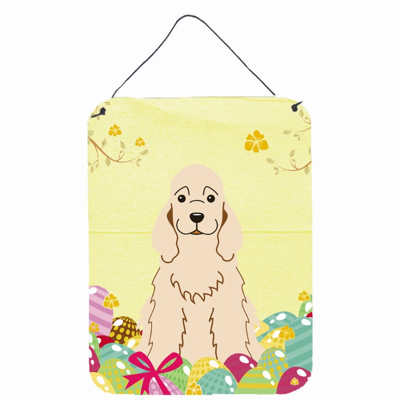 Easter Eggs Design with Dog Wall or Door Hanging Prints - S000213B001695P082435V000