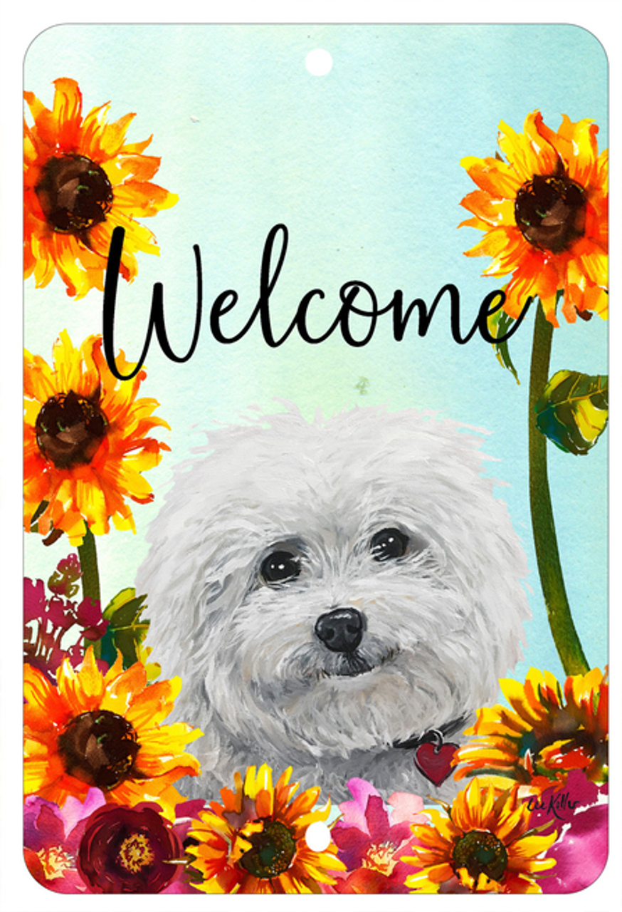 Bichon Frise - HHS Welcome Indoor/Outdoor Aluminum Sign