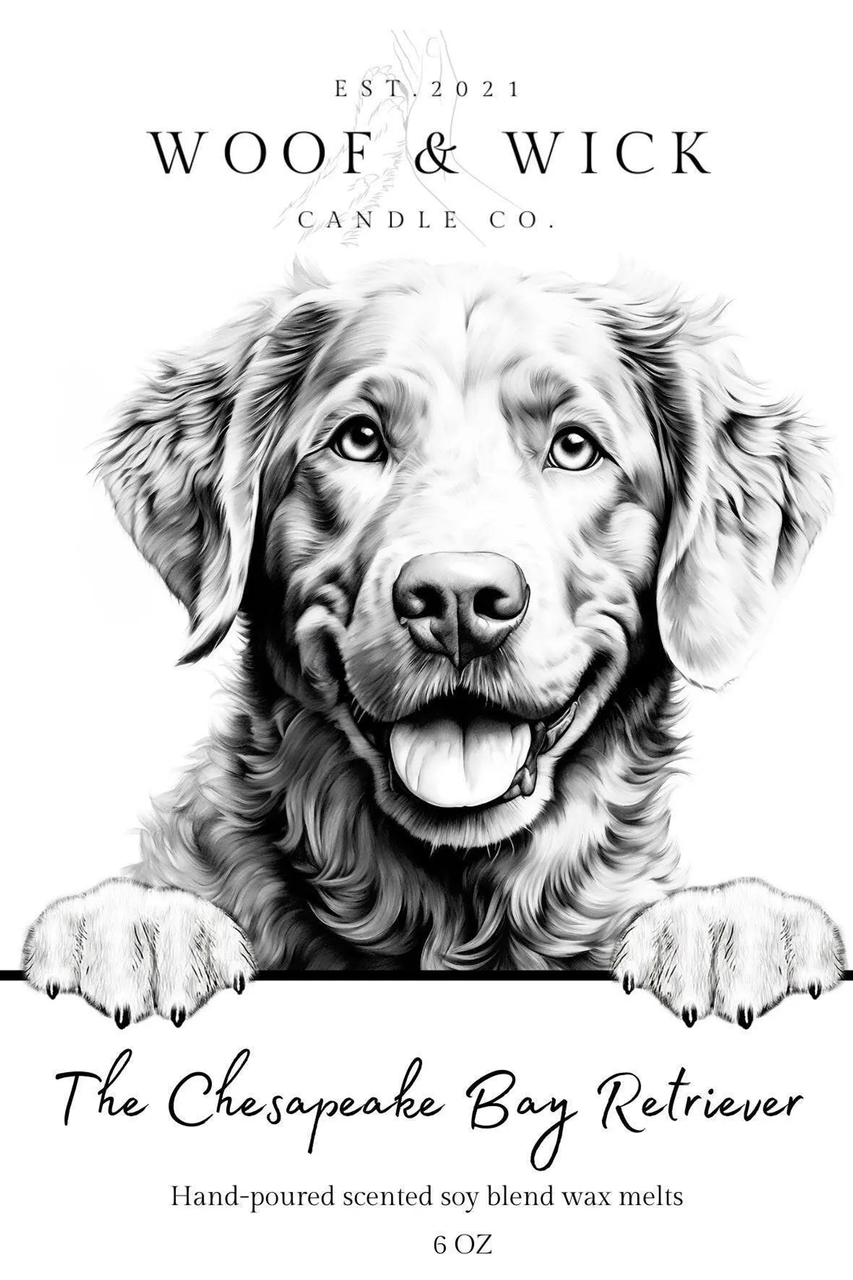 The Chesapeake Bay Retriever - Dog Breed Soy Wax Melts for Wax Warmers