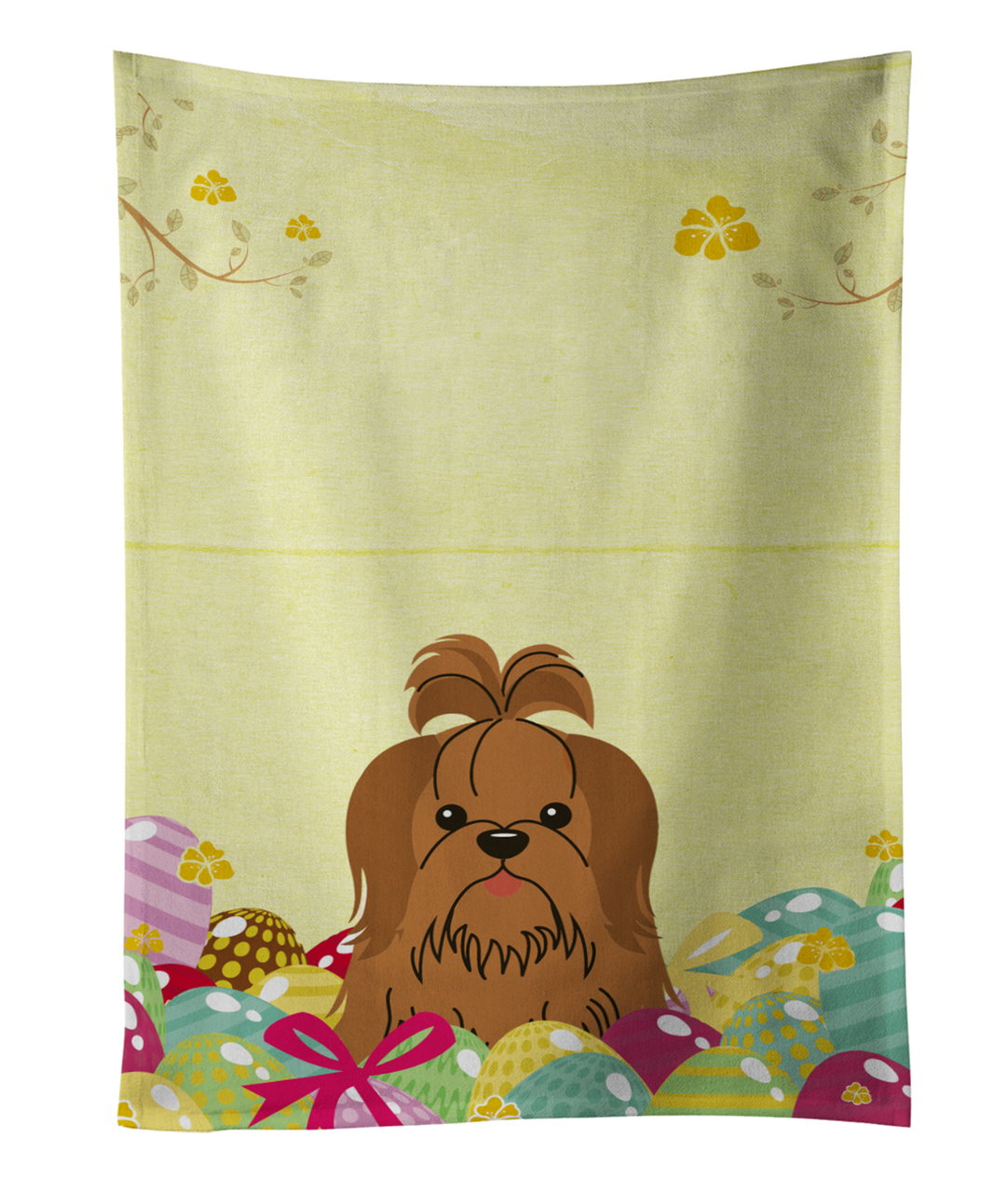 Easter Eggs Design with Dog Kitchen Towel - S000213B001695P084290V000