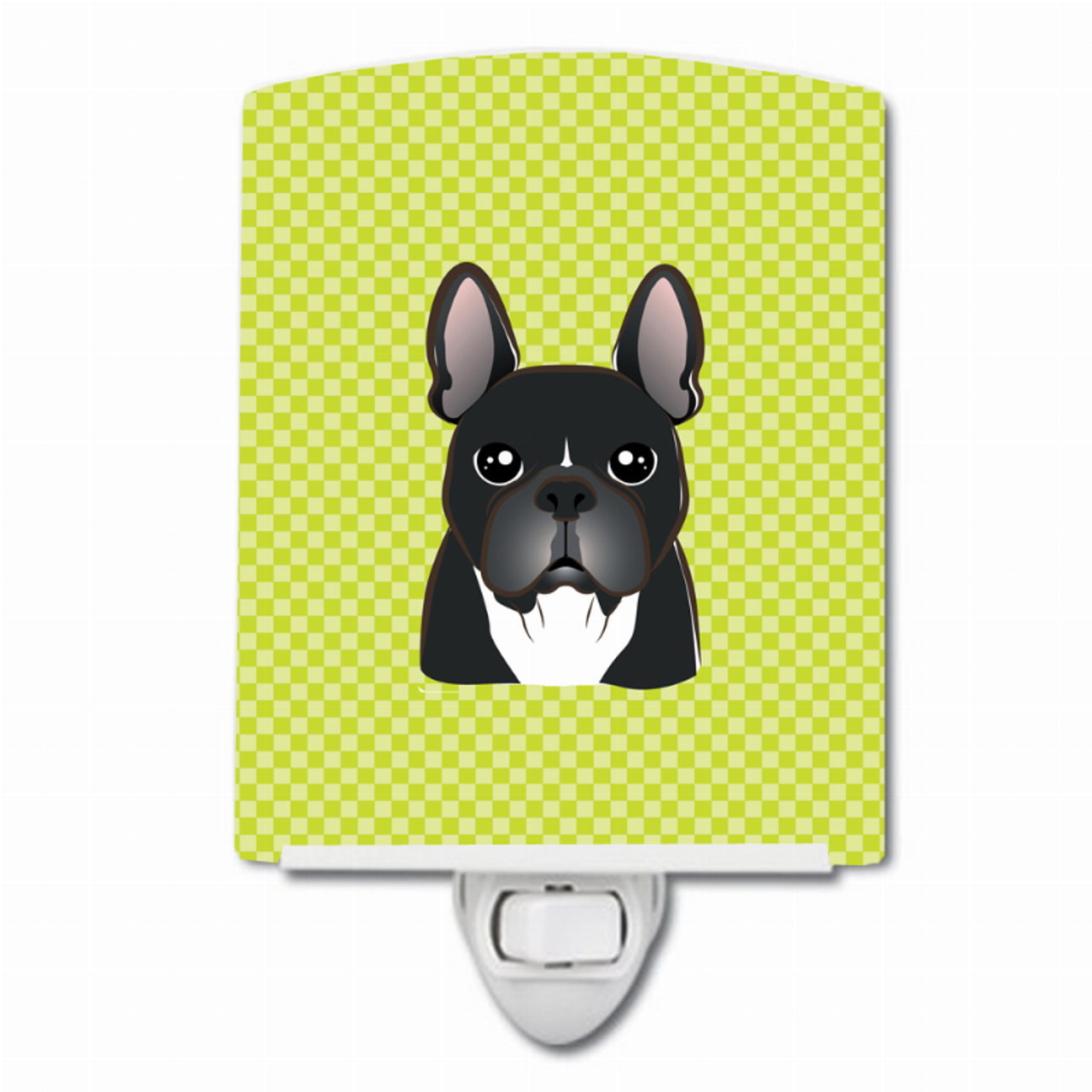 Checkerboard Design with Dog Ceramic Night Light - S000213B001695P098930V000